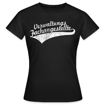 Verwaltungs Fachangestellte - Frauen T-Shirt - Schwarz - Vorne - AI Model Female 172 dark (172cm)
