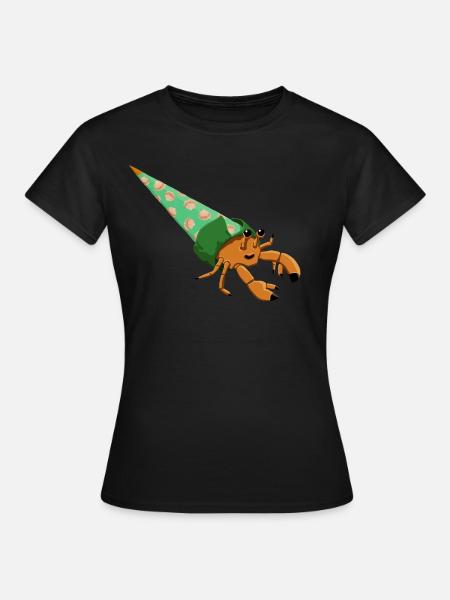 Einsiedlerkrebs Schultüte - Frauen T-Shirt - Schwarz