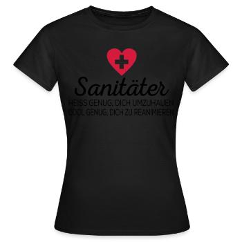 ambulanciers - T-shirt Femme - noir - Devant - AI Model Female 172 dark (172cm)