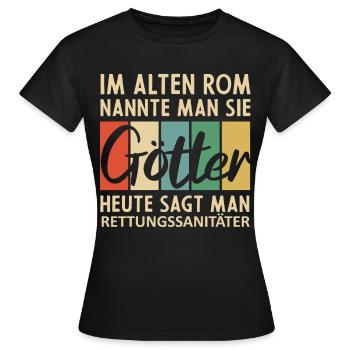 Lustige Rettungssanitäter Sprüche - Frauen T-Shirt - Schwarz - Vorne - AI Model Female 172 dark (172cm)