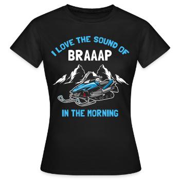 Motoneige et Skidoo Design - T-shirt Femme - noir - Devant - AI Model Female 172 dark (172cm)