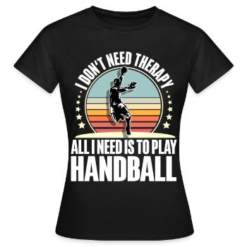Handballeur Handballeur - T-shirt Femme - noir - Devant - AI Model Female 172 dark (172cm)