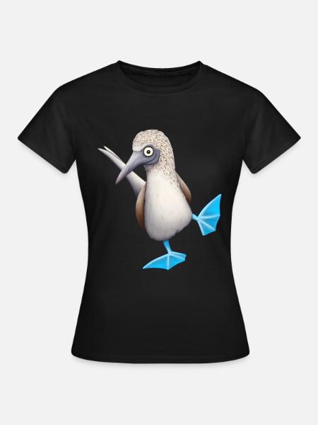 Piqueros de patas azules | Regalo travieso divertido del pájaro - Camiseta mujer - negro