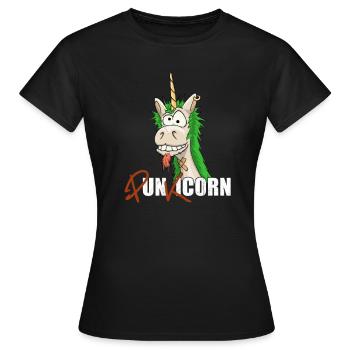 Punkicorn provocation punk licorne Iro punk rock - T-shirt Femme - noir - Devant - AI Model Female 172 dark (172cm)