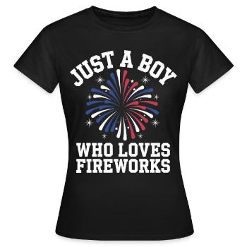 Pyrotechnics Fireworks Pyrotechnics - Women's T-Shirt - black - Front - AI Model Female 172 dark (172cm)