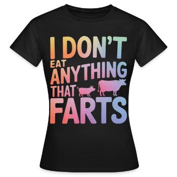 Végétarien Végétalien Végétarien Végétarien - T-shirt Femme - noir - Devant - AI Model Female 172 dark (172cm)
