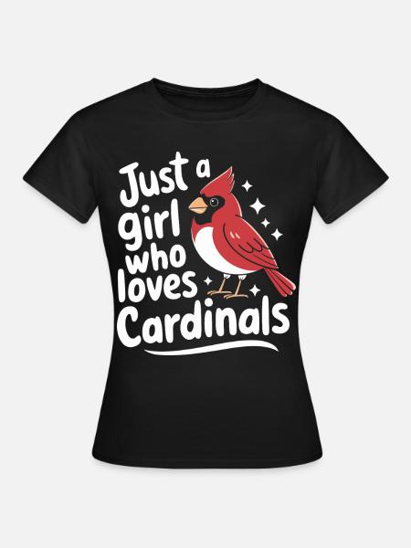 Kardinal Rotkardinal Vogel Roter Kardinal - Frauen T-Shirt - Schwarz