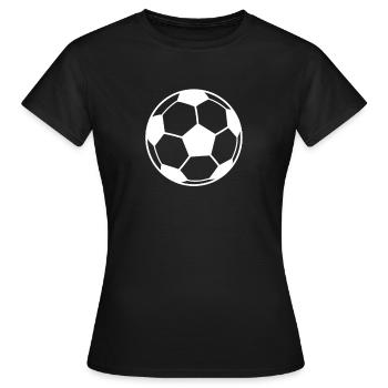 Football - T-shirt Femme - noir - Devant - AI Model Female 172 dark (172cm)