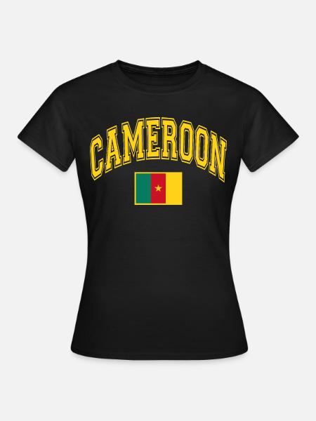 Kamerun Flagge - Frauen T-Shirt - Schwarz