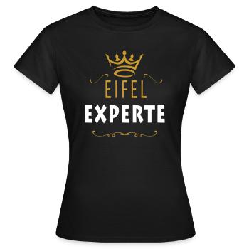 Eifel EXPERT GERMANY Rhénanie Palatinat - T-shirt Femme - noir - Devant - AI Model Female 172 dark (172cm)
