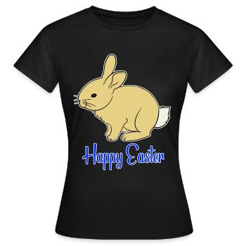 Joyeuses Pâques - Joyeuses Pâques - T-shirt Femme - noir - Devant - AI Model Female 172 dark (172cm)