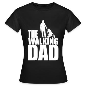 The Walking Dad - T-shirt Femme - noir - Devant - AI Model Female 172 dark (172cm)