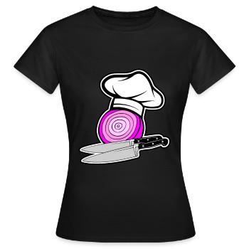 Onion Onion's boss - Women's T-Shirt - black - Front - AI Model Female 172 dark (172cm)