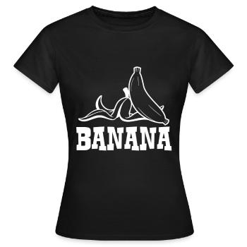 Banane - banane - T-shirt Femme - noir - Devant - AI Model Female 172 dark (172cm)