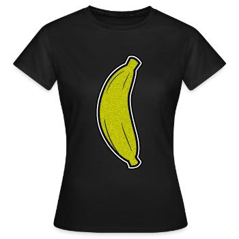 Banane banane - T-shirt Femme - noir - Devant - AI Model Female 172 dark (172cm)