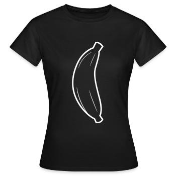 Banane banane - T-shirt Femme - noir - Devant - AI Model Female 172 dark (172cm)