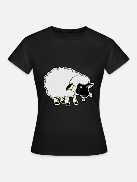 Schwarzes Schaf - Frauen T-Shirt - Schwarz