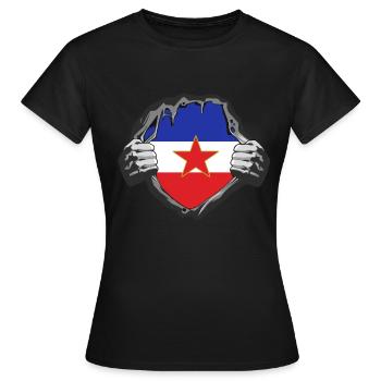 Yougoslavie Yugoslavia Jugoslavija SFRJ Cadeau - T-shirt Femme - noir - Devant - AI Model Female 172 dark (172cm)