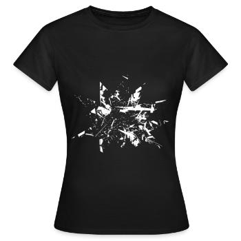 Verre brisé - verre brisé - T-shirt Femme - noir - Devant - AI Model Female 172 dark (172cm)