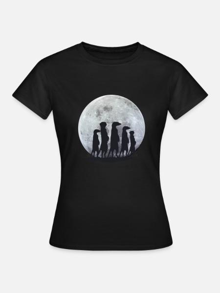 Erdmännchen Meerkat - Frauen T-Shirt - Schwarz