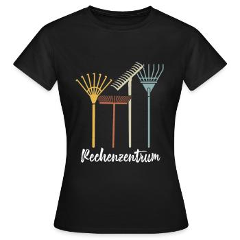 Gärtner Gärtnerei Rechen Gartenarbeit Geschenk - Frauen T-Shirt - Schwarz - Vorne - AI Model Female 172 dark (172cm)
