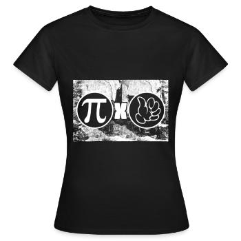 Pi times thumb - Mathématiques - T-shirt Femme - noir - Devant - AI Model Female 172 dark (172cm)