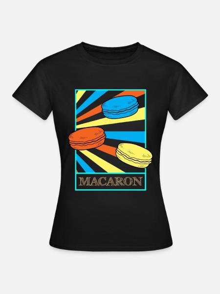 Macarons - Frauen T-Shirt - Schwarz