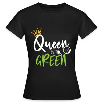 Golf Golfer Golfplatz Golfspieler Queen Geschenk - Frauen T-Shirt - Schwarz - Vorne - AI Model Female 172 dark (172cm)