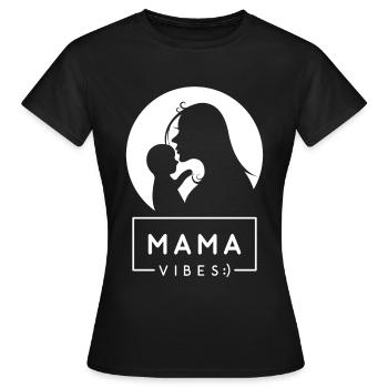 Mom Vibes - Mother Mom Mother's Day Gift - Women's T-Shirt - black - Front - AI Model Female 172 dark (172cm)