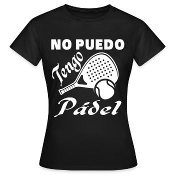 Ich kann keine Padel-Padel-Athleten haben - Frauen T-Shirt - Schwarz - Vorne - AI Model Female 172 dark (172cm)