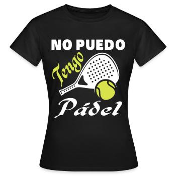 Ich kann keine Padel-Padel-Athleten haben - Frauen T-Shirt - Schwarz - Vorne - AI Model Female 172 dark (172cm)