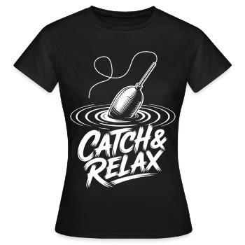 Fishing Recreation - Women's T-Shirt - black - Front - AI Model Female 172 dark (172cm)