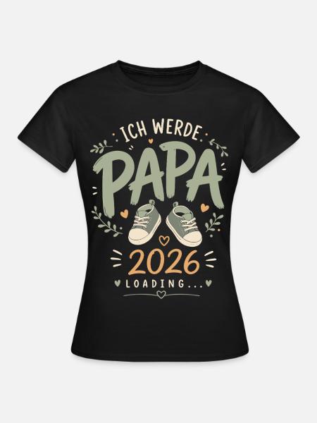 Werdender Vater Ich werde Papa - Frauen T-Shirt - Schwarz