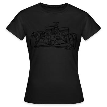 Rennwagen - Frauen T-Shirt - Schwarz - Vorne - AI Model Female 172 dark (172cm)