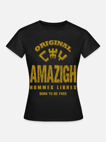 AMAZIGH - BORN TO BE FREE - Women's T-Shirt - black