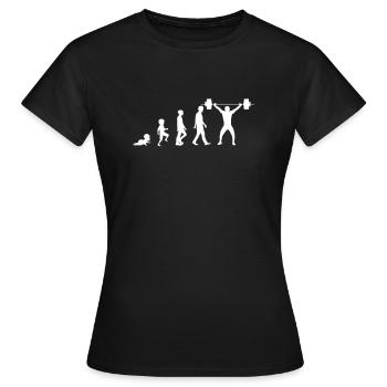Entraînement avec haltérophilie Weight Lifter - T-shirt Femme - noir - Devant - AI Model Female 172 dark (172cm)