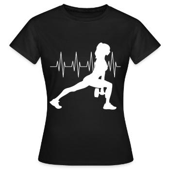 Femme de fitness - T-shirt Femme - noir - Devant - AI Model Female 172 dark (172cm)