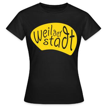 Parce que la ville - T-shirt Femme - noir - Devant - AI Model Female 172 dark (172cm)