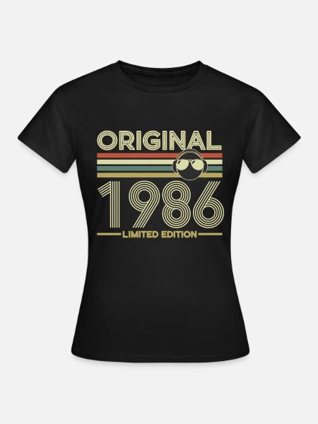 1986 - Frauen T-Shirt - Schwarz