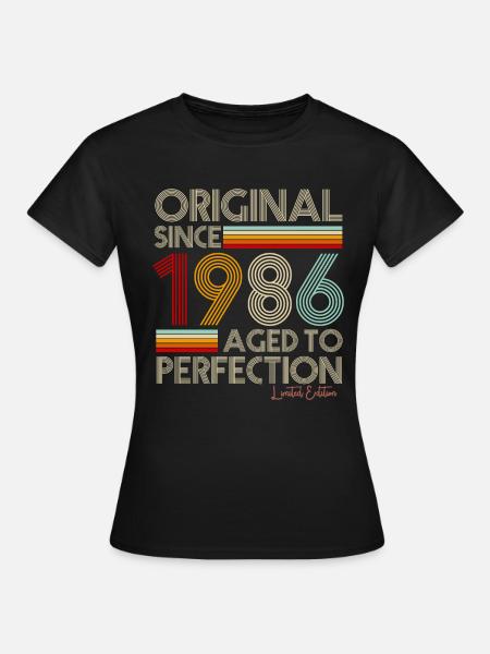 1986 - T-shirt Femme - noir