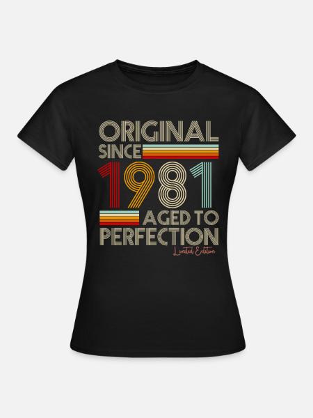 1981 - Frauen T-Shirt - Schwarz