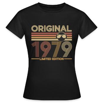 1979 - T-shirt Femme - noir - Devant - AI Model Female 172 dark (172cm)