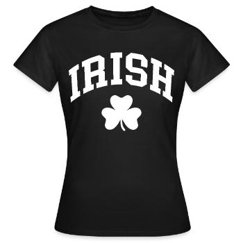 Trèfle irlandais - T-shirt Femme - noir - Devant - AI Model Female 172 dark (172cm)