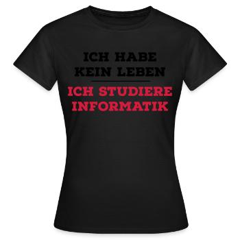 Informaticiens - T-shirt Femme - noir - Devant - AI Model Female 172 dark (172cm)
