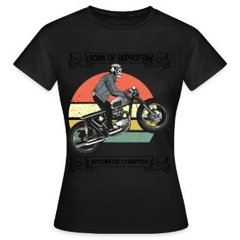 Sons of ibuprofen arthritis chapter - Frauen T-Shirt - Schwarz - Vorne - AI Model Female 172 dark (172cm)