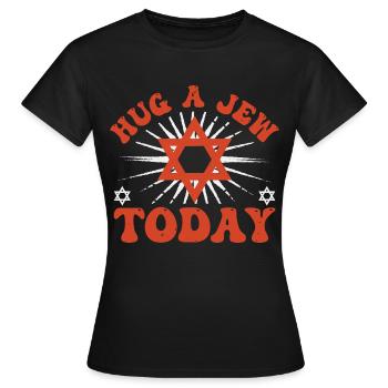 Judé judaïsme juif - T-shirt Femme - noir - Devant - AI Model Female 172 dark (172cm)