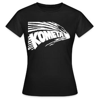Комета (Comet) - Women's T-Shirt - black - Front - AI Model Female 172 dark (172cm)