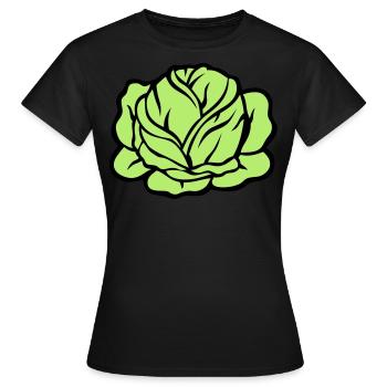 chou choux legume 403 - T-shirt Femme - noir - Devant - AI Model Female 172 dark (172cm)