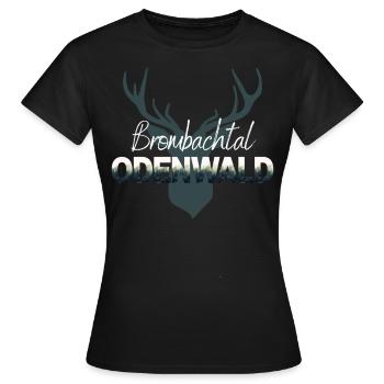 Brombachtal Odenwald - Frauen T-Shirt - Schwarz - Vorne - AI Model Female 172 dark (172cm)