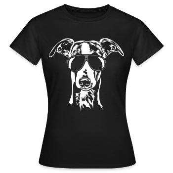 Whippet fraîche - T-shirt Femme - noir - Devant - AI Model Female 172 dark (172cm)